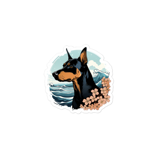 Aloha Doberman - Sticker