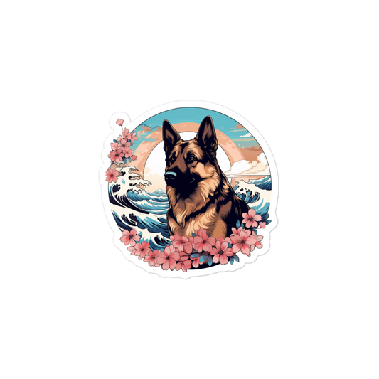 Aloha German Shepherd - Sticker