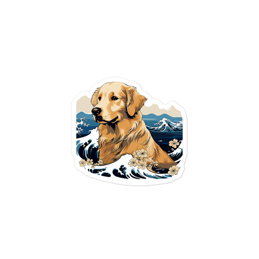 Aloha Golden Retriever - Sticker