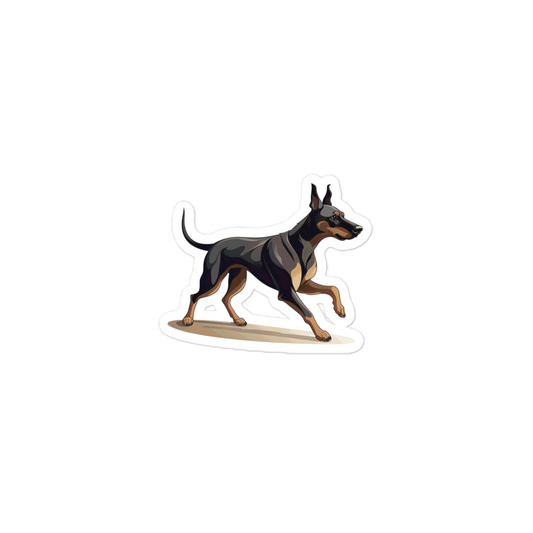 Playful Puppers Doberman - Sticker