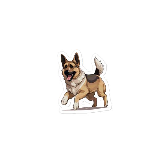 Playful Puppers German Shepherd - Sticker