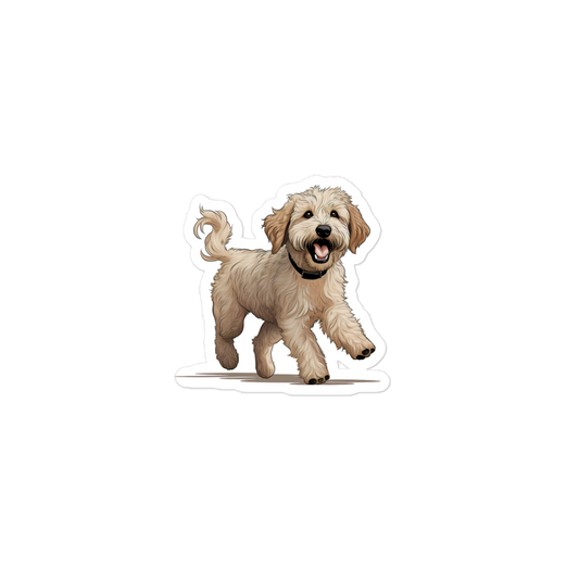 Playful Puppers Labradoodle - Sticker