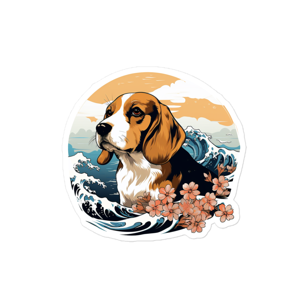 Aloha Beagle - Sticker