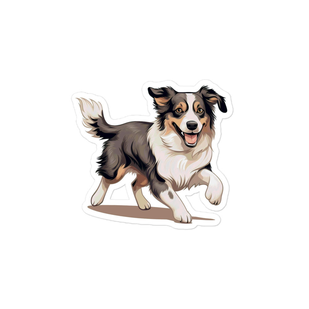 Playful Puppers Australian Shepherd - Sticker