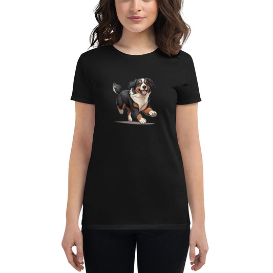 Playful Puppers Bernese Mountain Dog - Women's Tee