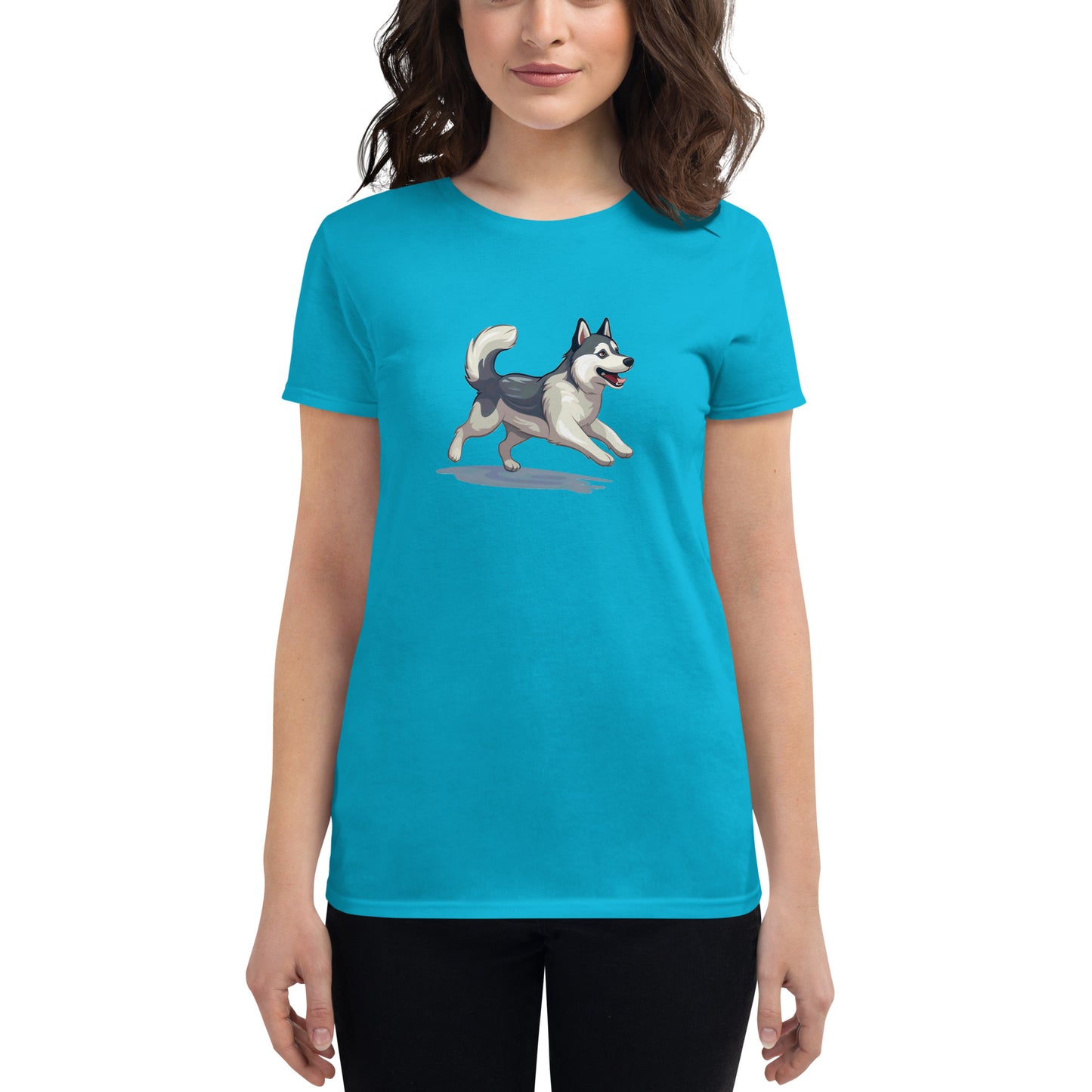 Playful Puppers Husky - Women's Tee