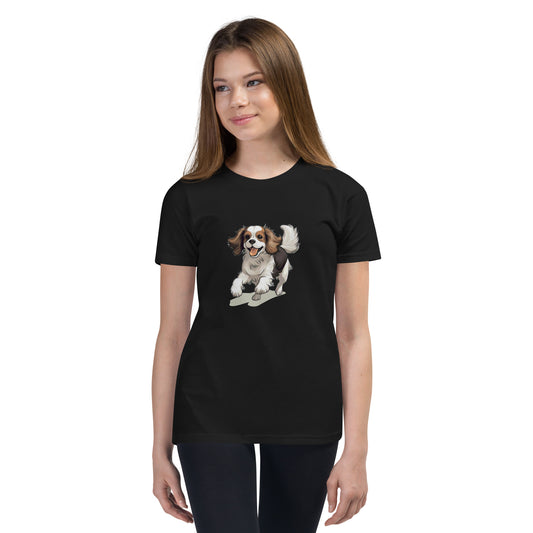 Playful Puppers Cavalier King Charles - Youth Tee